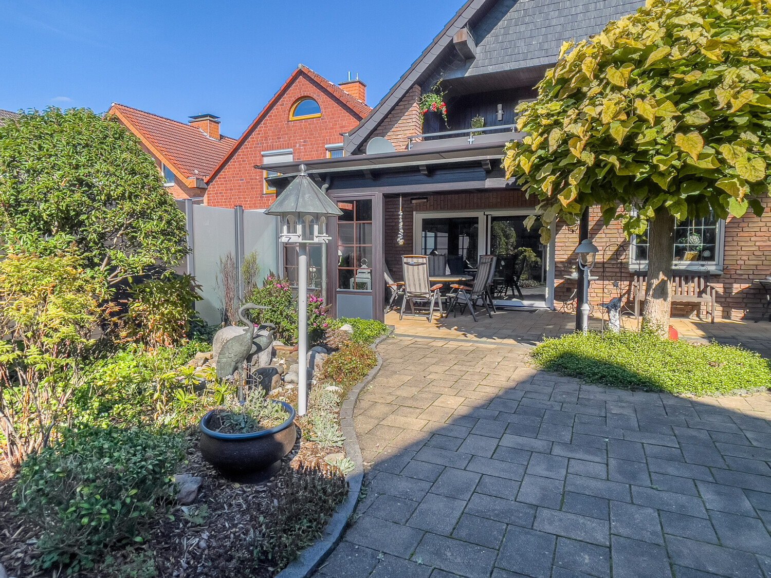 Blick aufs Haus